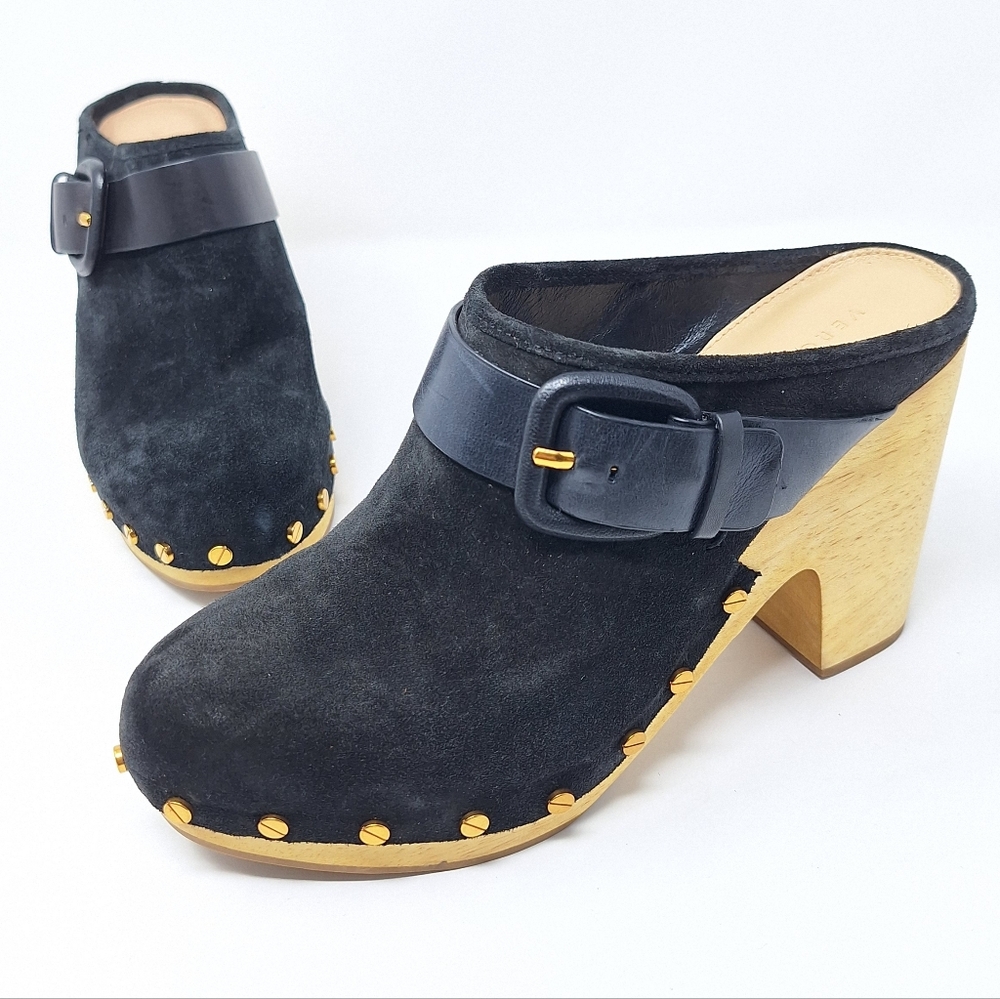 Veronica Beard Black Dacey Clog 7.5 NWOB